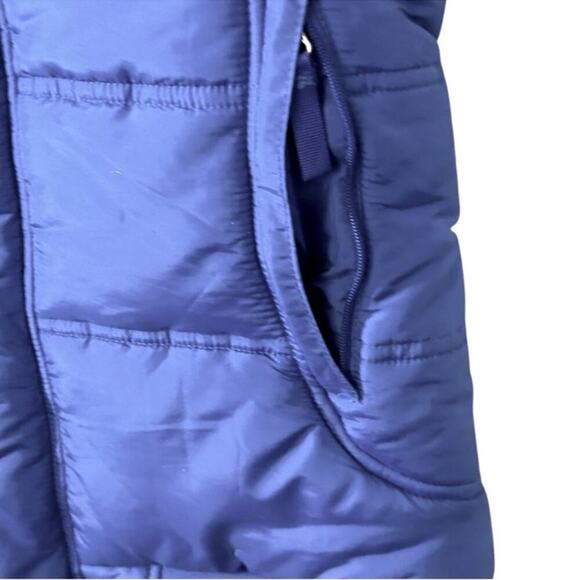 Burton Dry Ride Purple Fur Trim Snowboard Puffer Vest Size Small - Picture 6 of 15